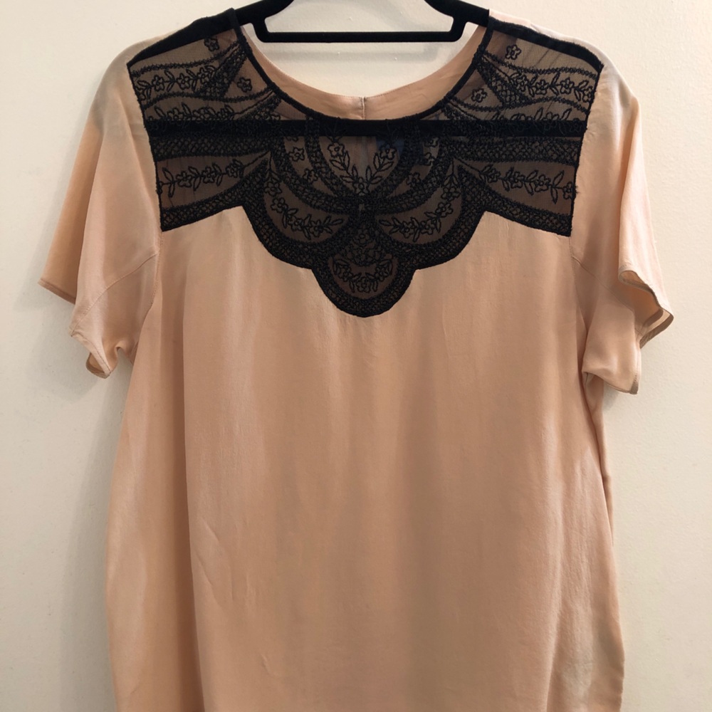 Anthropologie 100% Silk top